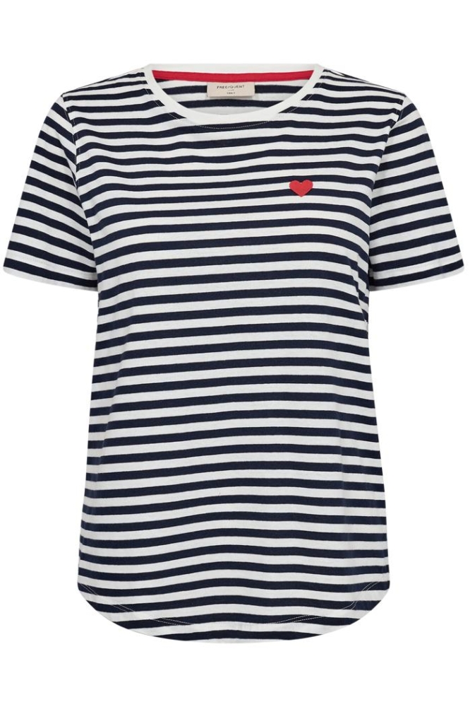 FQMIAN TEE 205661 STAR OFF WHITE W NAVY BLAZER